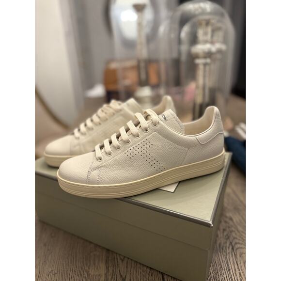 NEW TOM FORD 2025 WARWICK GRAINED LEATHER SNEARKER - Picture 8 of 10